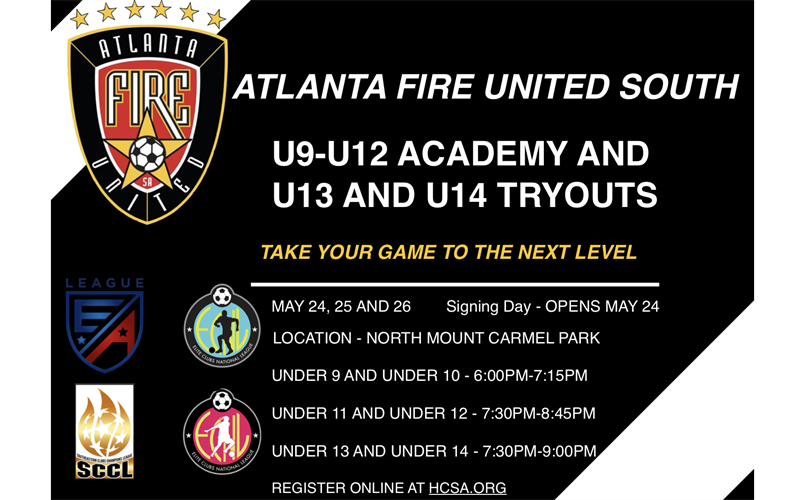 2023-2024 Tryouts Academy U9-U12 and Select U13-U14