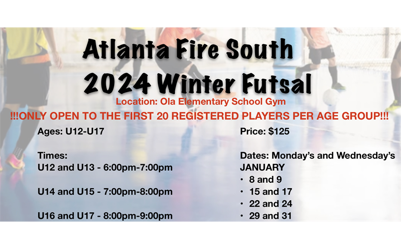 Winter Futsal U12-U19